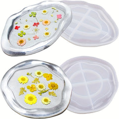Resin Tray Molds Oval Round Silicone Mold for Concrete