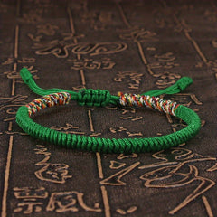 Buddhism Bracelet For Men Colorful Rope Lucky Red Bracelet