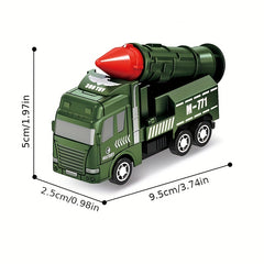 Pull Back Military Armored Car Toy Rocket Car