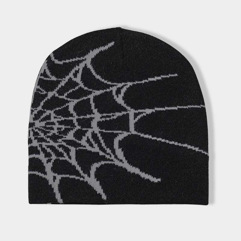 Fashionable Sport Windproof Knit Beanie Hat Spider Web Warm Ski Cold Hat