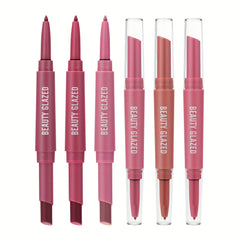 2-in-1 Lip Liner & Lipstick Set Matte Waterproof Durable Gift