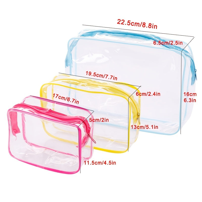 Waterproof Travel Makeup Bag Set for Toiletries and Bath Supplies