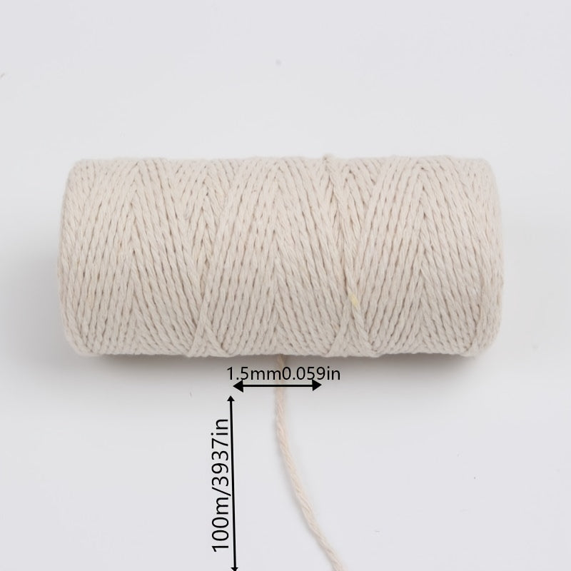 100m DIY Woven Rope Bundle Easter Ribbon Decor Handwork