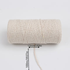 100m DIY Woven Rope Bundle Easter Ribbon Decor Handwork