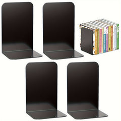 Metal Bookends with Anti Slip Pads for Books Magazines DVDs