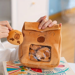 Mini Capybara Plush Toys Bag - Zipper Filled Simulation Capybara Toys