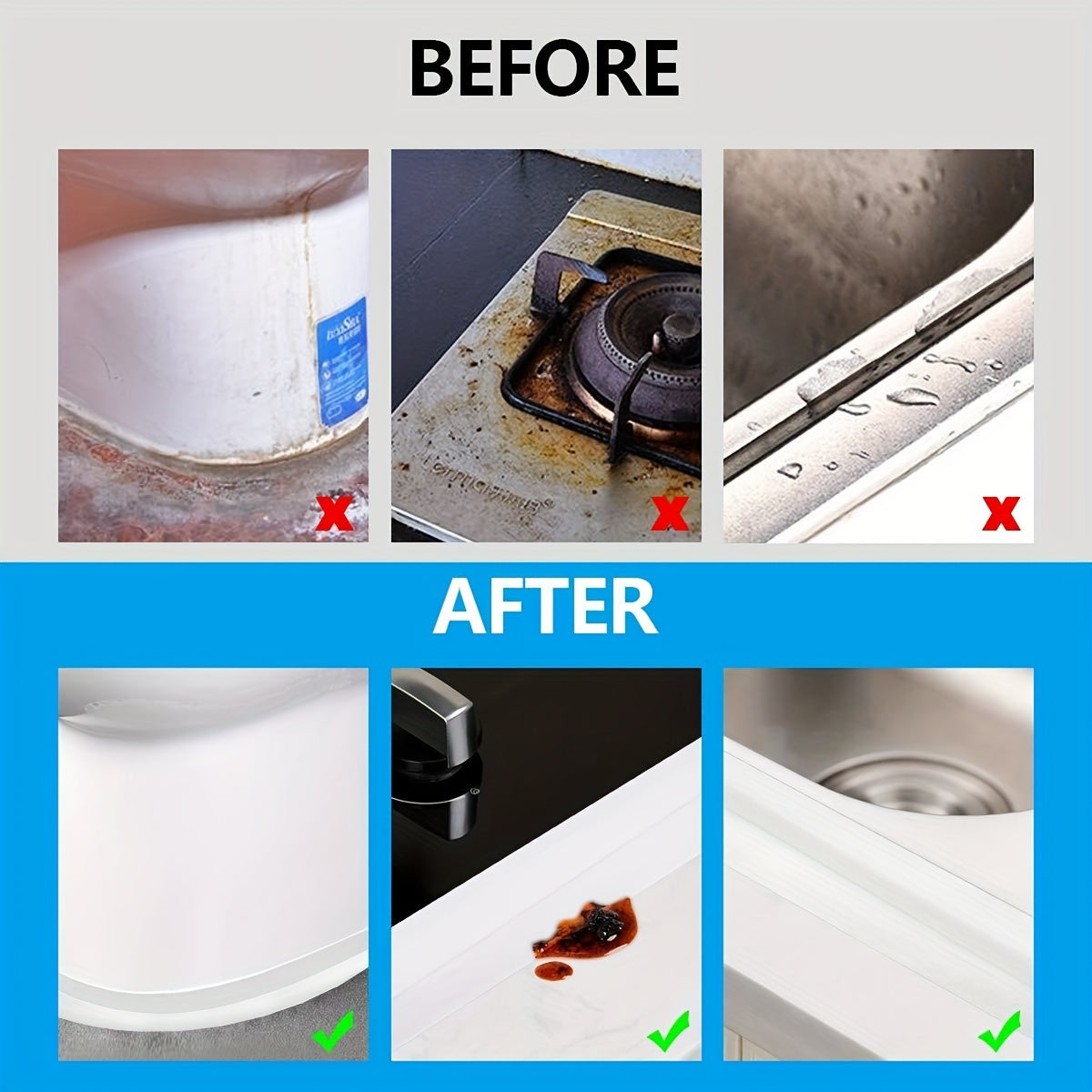 PVC Self Adhesive Caulk Tape Sealant Strip