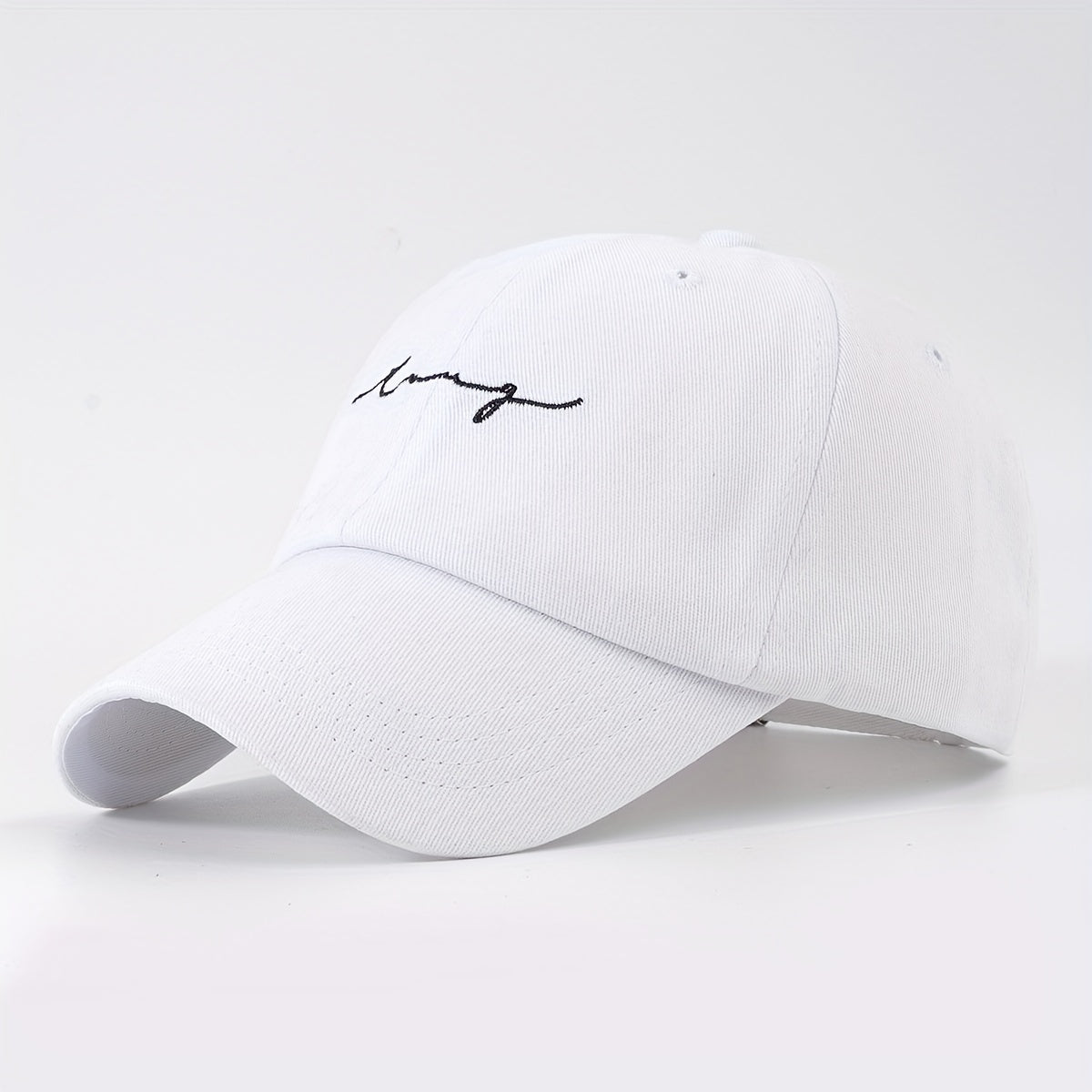 Solid Cotton Dad Hats Embroidered Baseball Cap Lightweight Adjustable Sun