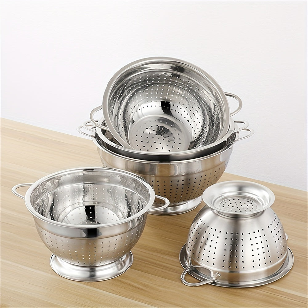 Stainless Steel Drain Basket Vegetable Washing Basket
