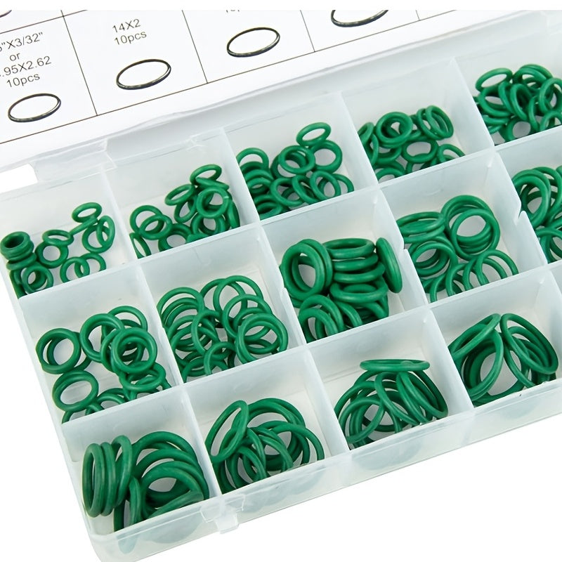 270Pcs Universal Car AC O Rings Set Auto Repair Tools Rubber Refrigerant Ring
