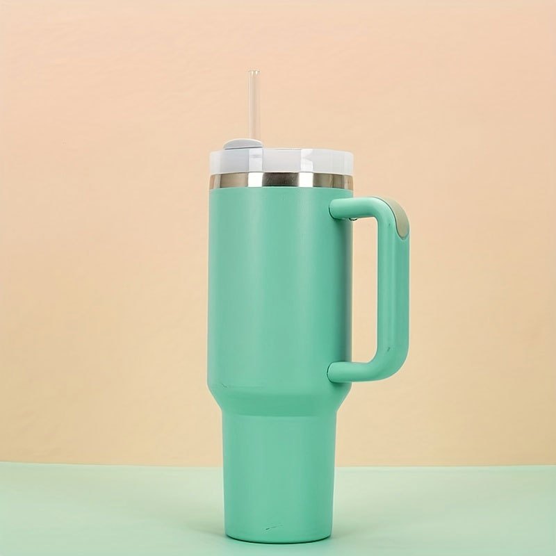 40oz Tumbler Reusable Vacuum Quencher Tumbler with Straw Leak-Resistant Lid