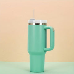 40oz Tumbler Reusable Vacuum Quencher Tumbler with Straw Leak-Resistant Lid