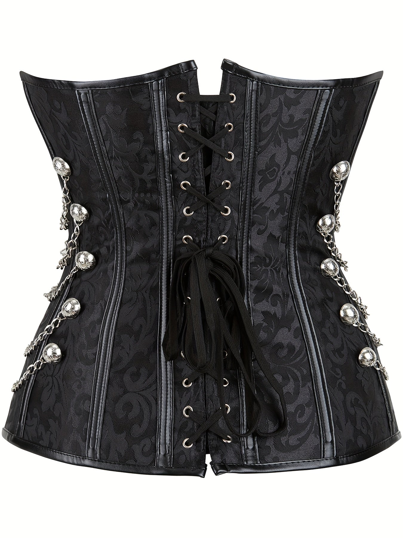 Strapless Corset Tummy Control Lace Up Body Shaper Lingerie