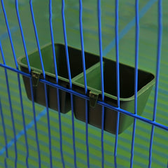 2pcs Animal Feeding Boxes Universal Food Container For Bird Rabbit Cage