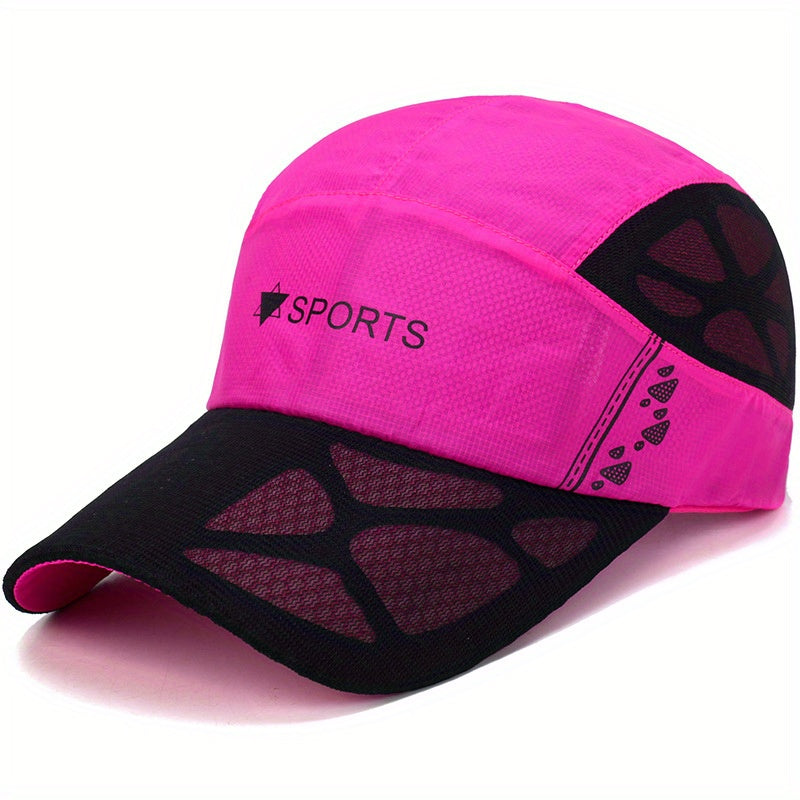 Mesh Breathable Sports Baseball Cap Quick Drying Sun Hat Lightweight