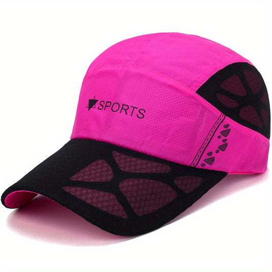 Mesh Breathable Sports Baseball Cap Quick Drying Sun Hat Lightweight