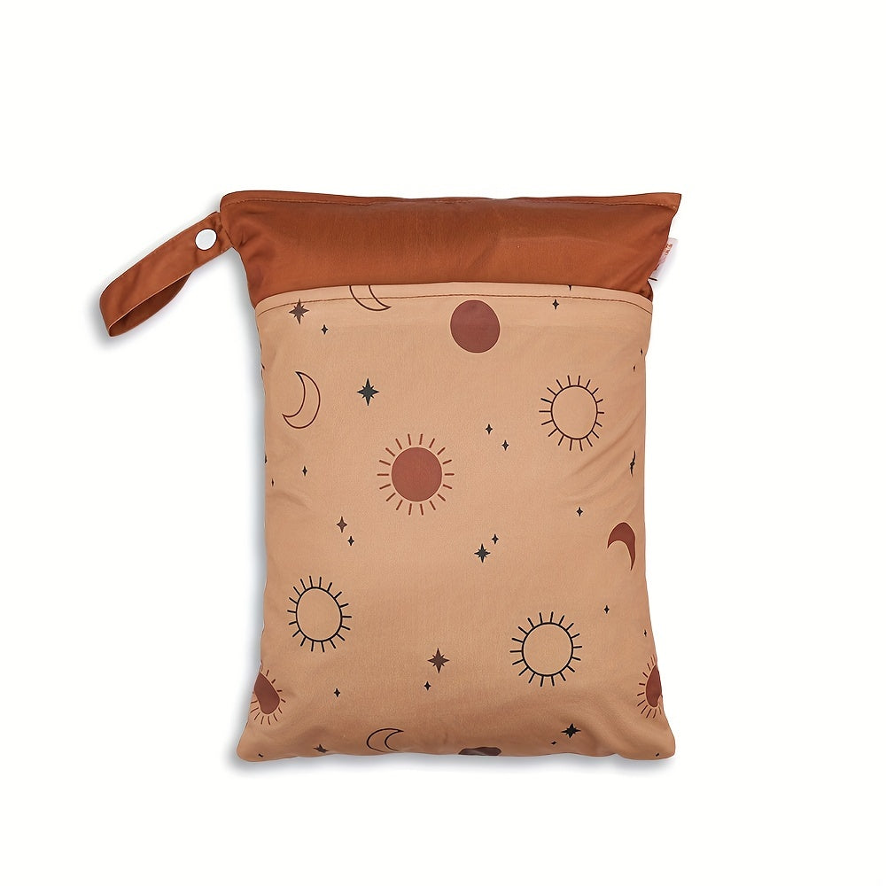 Sun Star Moon Diaper Storage Bag Mommy Beach Travel Waterproof