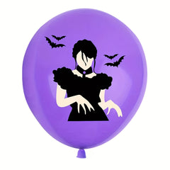24pcs Halloween Balloons Thriller Themed Birthday Balloons