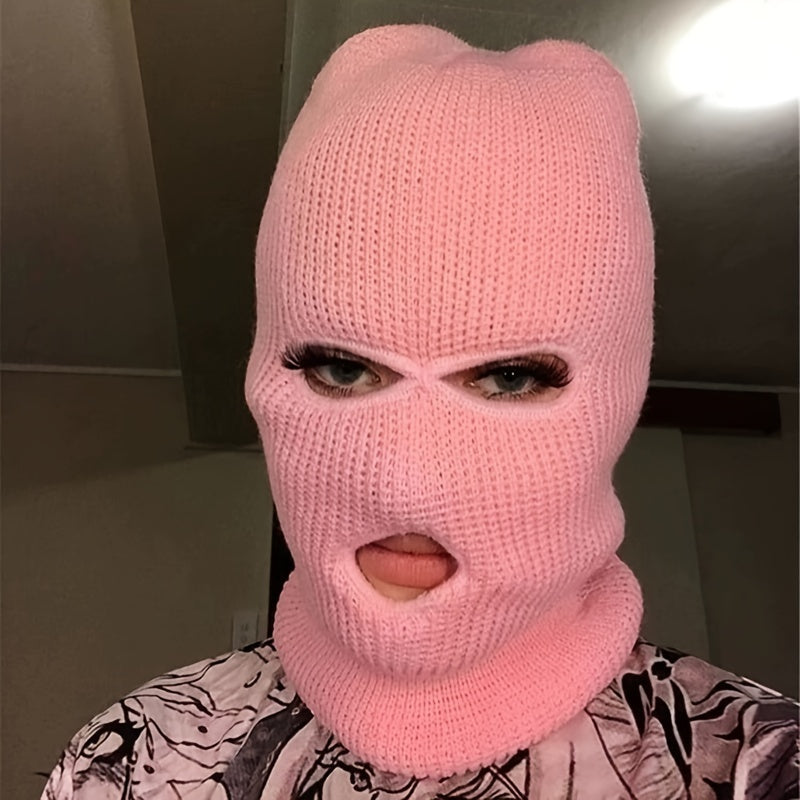 3-Hole Warm Headgear Skiing & Riding Face Cover