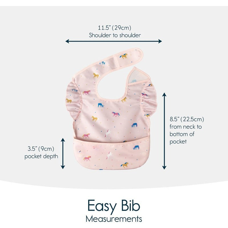 3pcs Waterproof Baby Bib for Boy or Girl, BPA-Free Bibs
