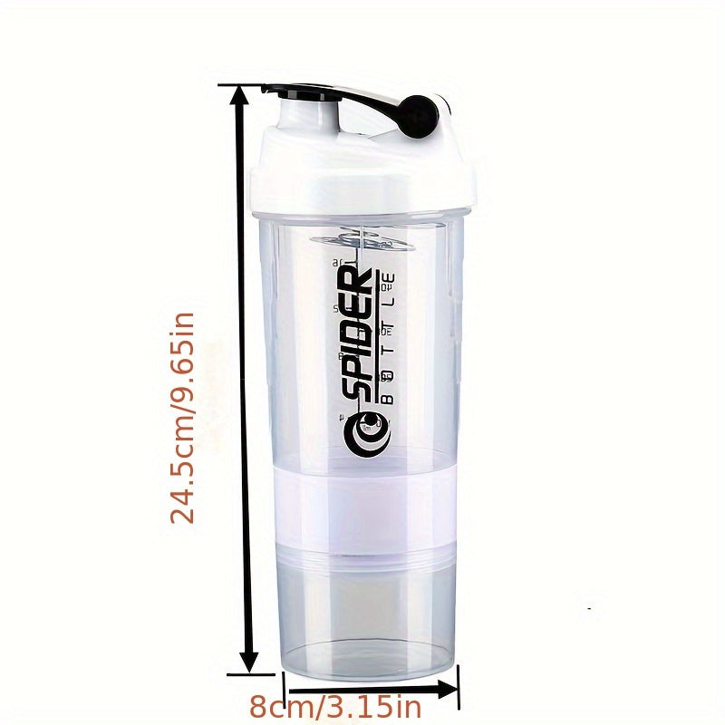 Outdoor Sports Fitness Water Cup Plastic Protein Milkshake Shaker