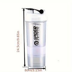 Outdoor Sports Fitness Water Cup Plastic Protein Milkshake Shaker