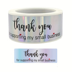 120pcs Rainbow Laser Thank You Stickers For Business