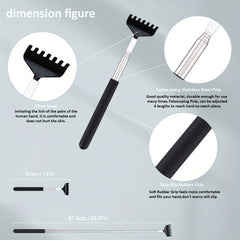 2pcs Back Scraper Retractable Steel Jaws With Gift Packaging