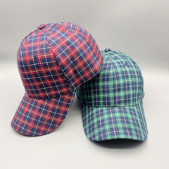 Colorful Grid Pattern Baseball Cap Lightweight Sunscreen Dad Hats
