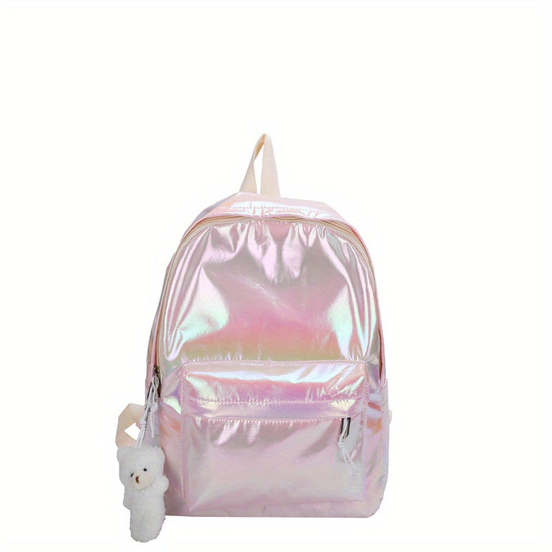 Casual Holographic Backpack for School Trips