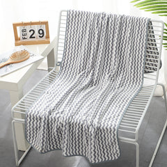 Large Coral Fleece Bath Towel for Adult Couple 27X55inch