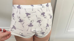 6pcs Girls Animals Flowers Shortie Brief Soft Cotton Underwear