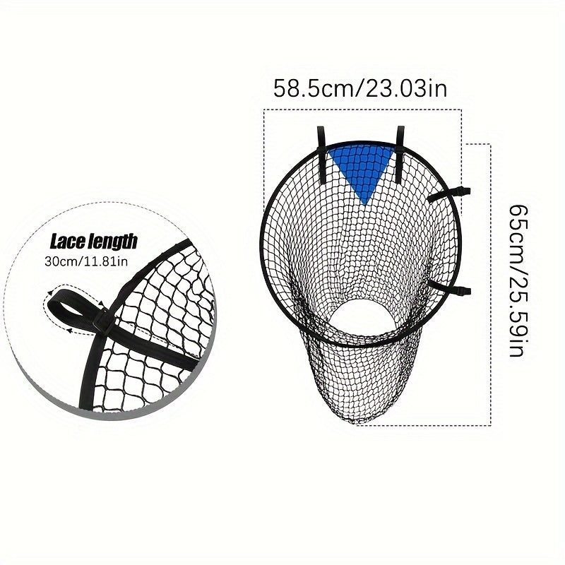 Soccer Goal Ball Shooting Practice Net Football Training 58.5x23.03x25.59inch