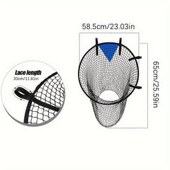 Soccer Goal Ball Shooting Practice Net Football Training 58.5x23.03x25.59inch