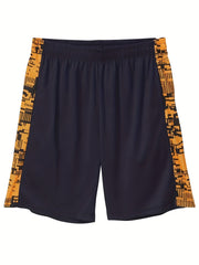 Quick Drying Pleated Shorts Men's Casual Stretch for Summer Gym