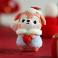 Wool Needle Felting Kit - Little Fox Doll DIY Art Craft Material Package