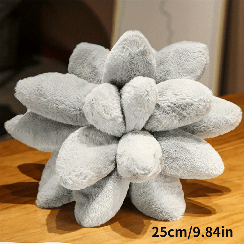1pc Succulent Pillows Stuffed Plush, 3D Cactus Pillow for Home Decor
