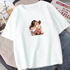 Mother & Daughter Pattern Iron on Washable Stickers DIY