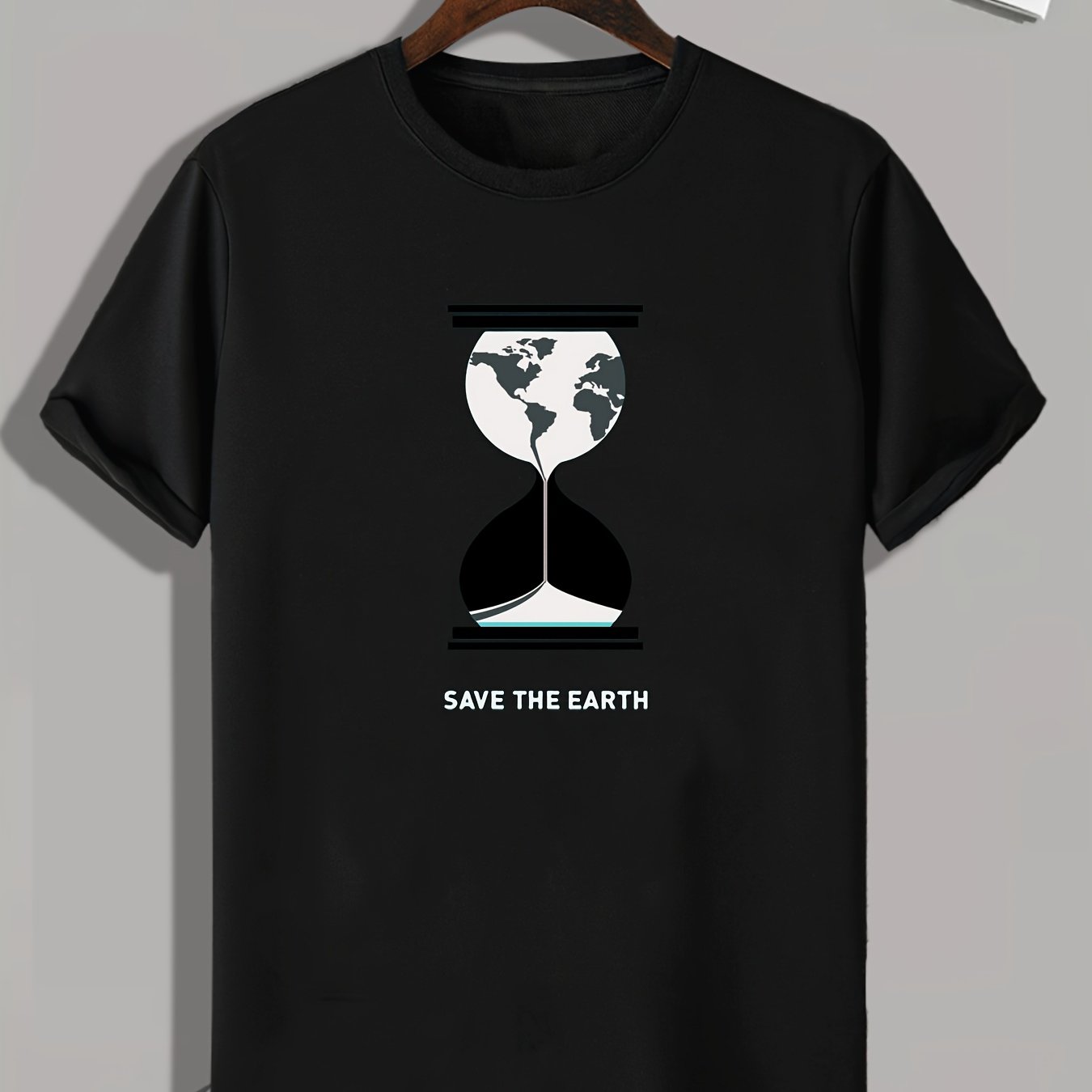 SAVE THE EARTH Men's Graphic T-shirt for Summer