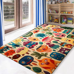 Cartoon Kids Carpet Playset Rug Early Educational Kids Crawling Mat