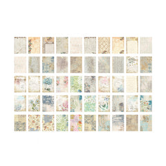 100 Sheets Retro Scrapbook Paper Set DIY Material 9.91 cm x 13.97 cm