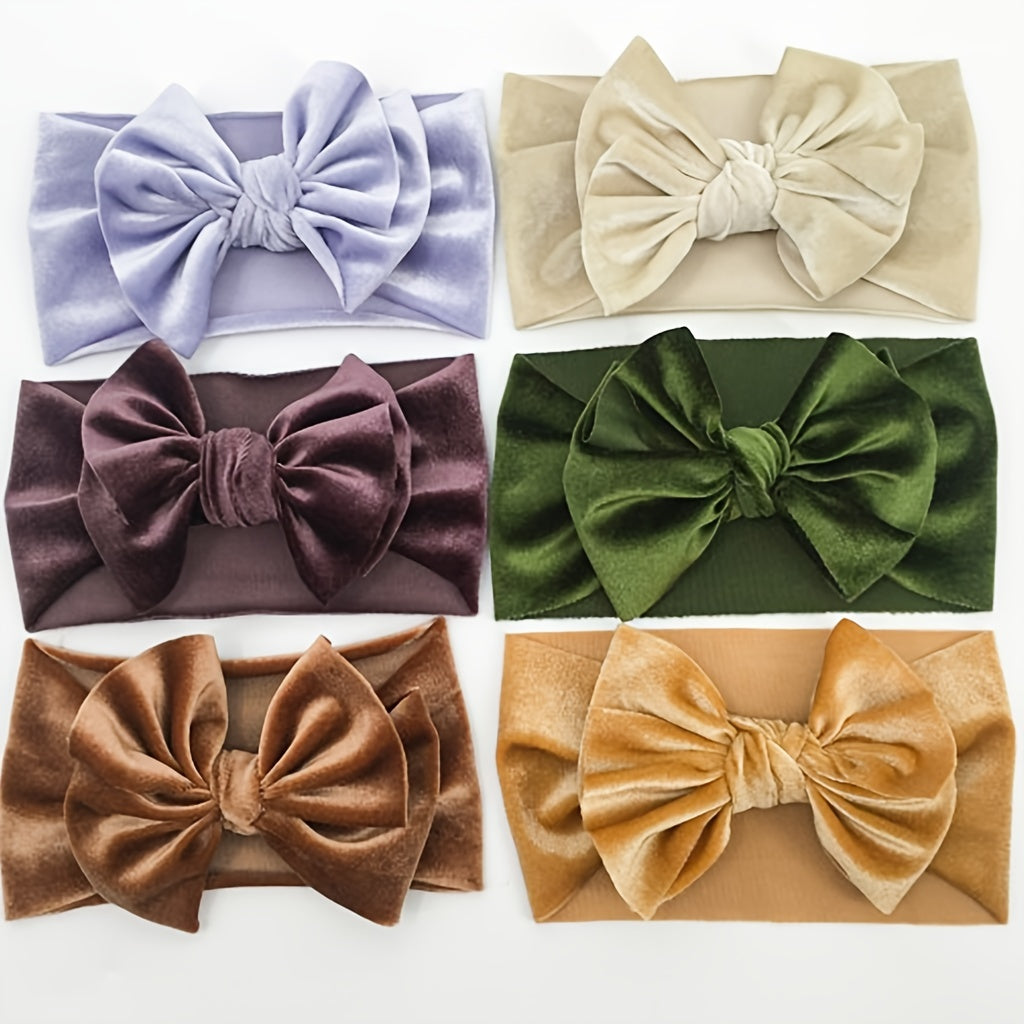 Velvet Bow Headband for Baby Girls