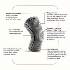 1pc Sports Cycling Silicone Knee Leg Sleeve Protective Gear