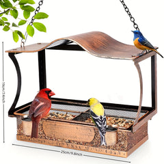 Metal Window Bird Feeder Shockproof Hanging 5.08 cm 1 Detachable Bird Feeders