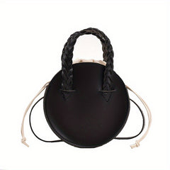Girls PU Leather Round Crossbody Bag