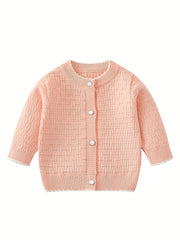 Baby Girls Button Sweater Cardigan for Spring Autumn Winter