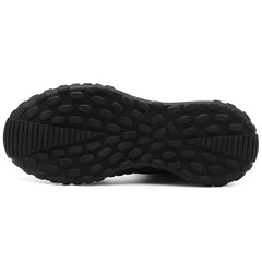 Men's PU Leather Lace-up Sneakers Comfortable Casual Walking Shoes