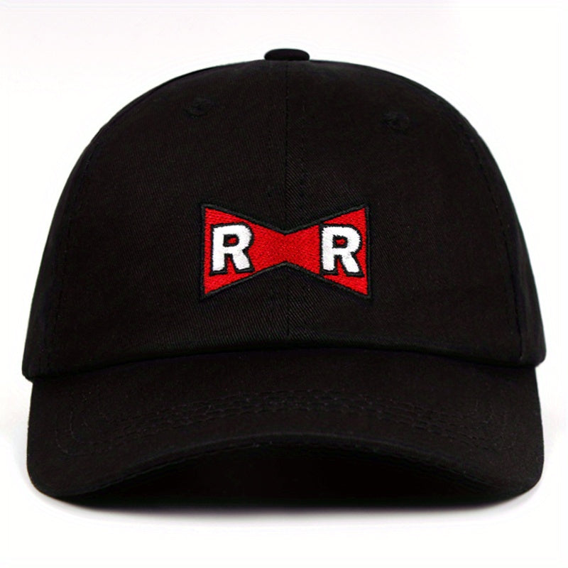 R R Bow Embroidered Baseball Cap Hip Hop Casual Dad Hats Unisex Cotton Sun Hat