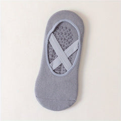 Cross Straps Yoga Socks Towel Bottom Non Slip Breathable Grippers
