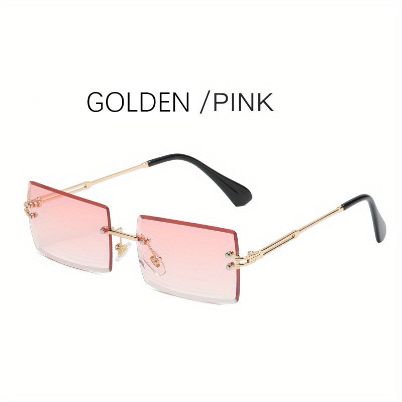 Rimless Sunglasses UV400 Sun Shades for Vacation